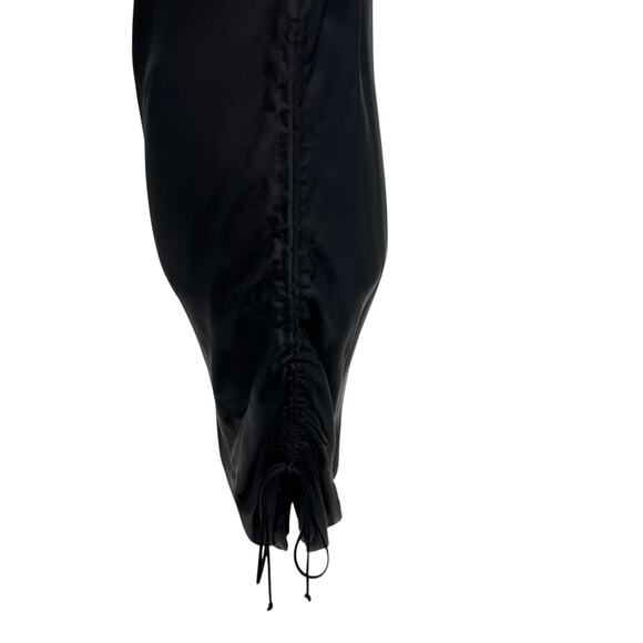 Aritzia‎ Wilfred Only Ruched Slip Dress Mini Sleeveless Black Size Small - Picture 6 of 12